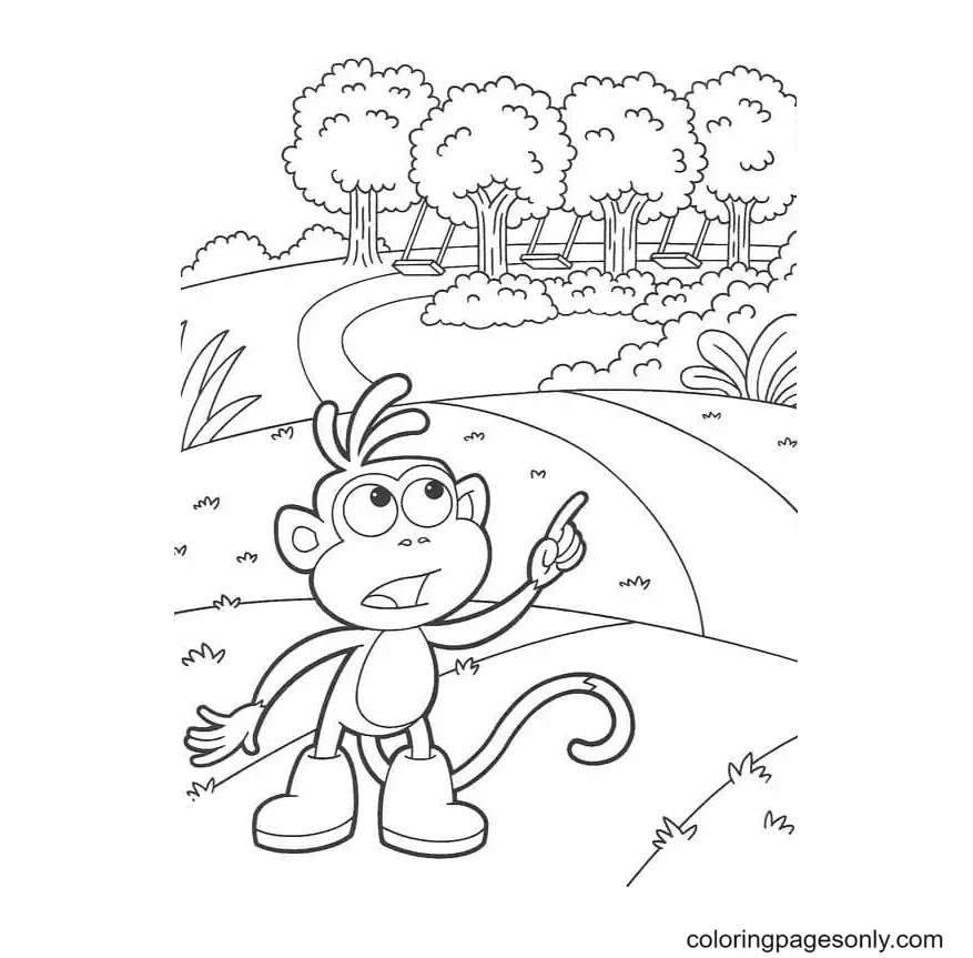 Dora The Explorer Coloring Pages 60