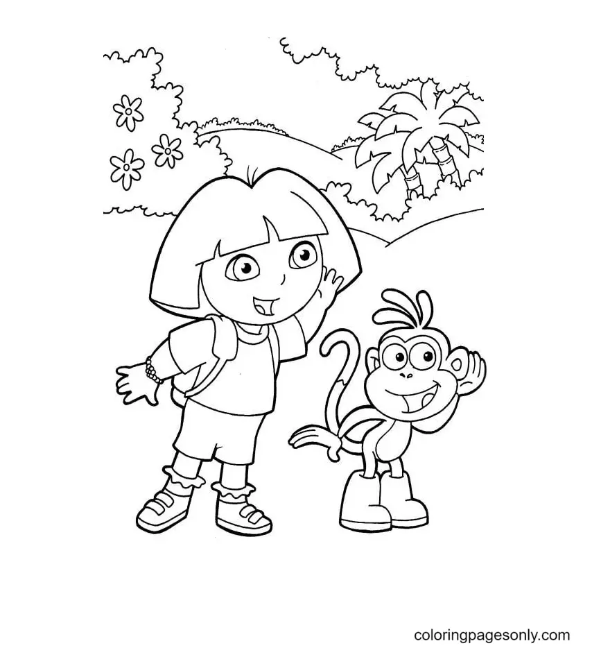 Dora The Explorer Coloring Pages 80