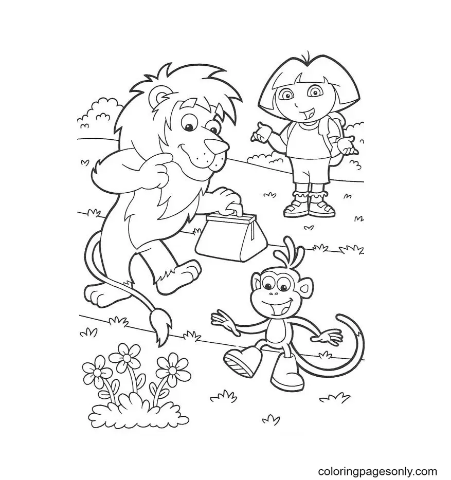 Dora The Explorer Coloring Pages 85