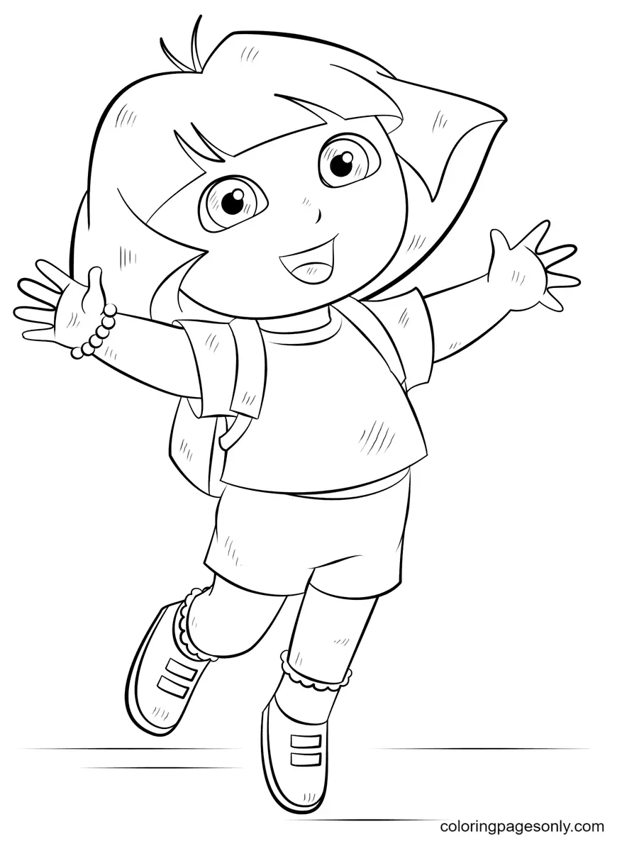 Dora The Explorer Coloring Pages 9