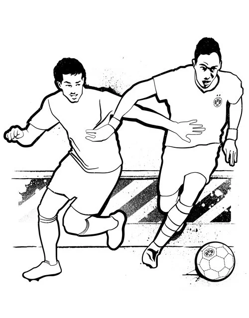 Dortmund Para Colorir 6