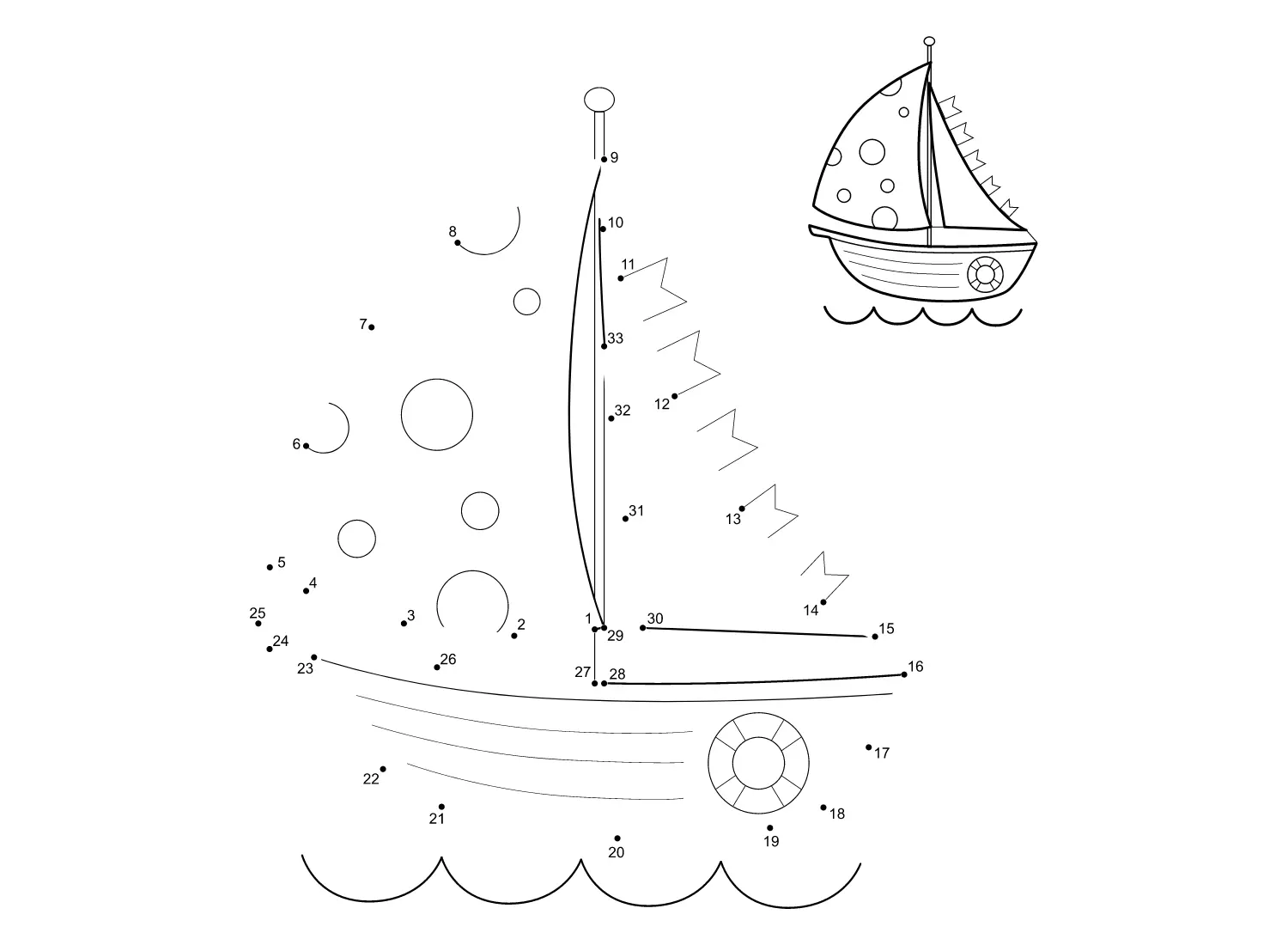 Desenhos de Ponto A Ponto Para Colorir 16