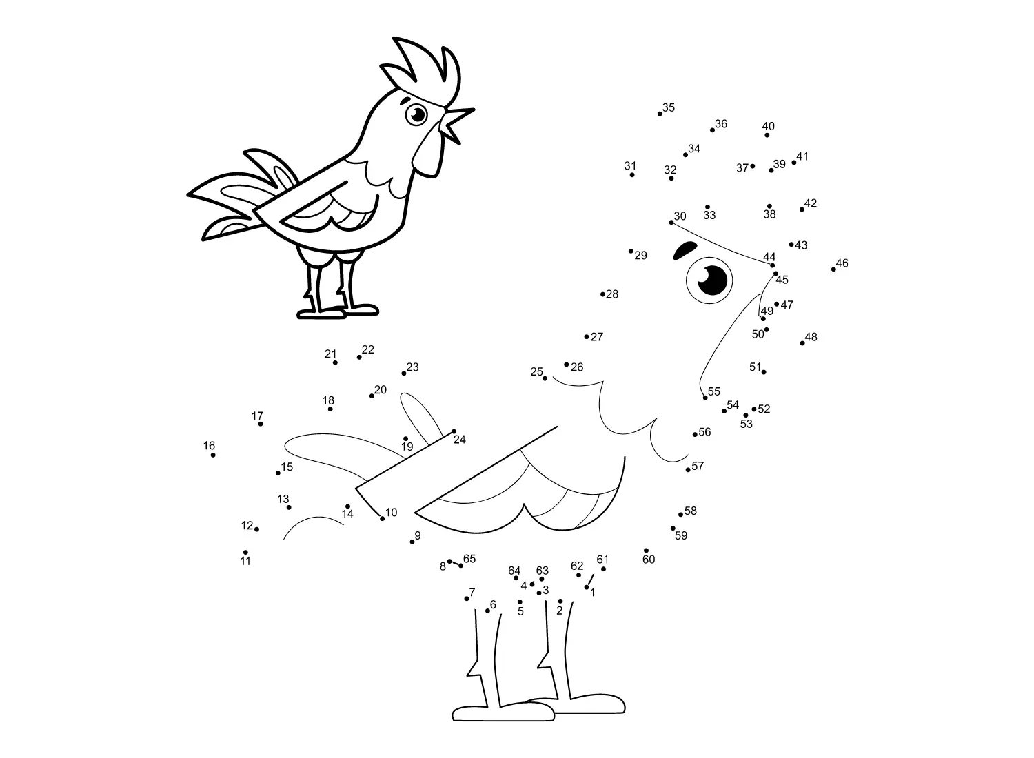 Desenhos de Ponto A Ponto Para Colorir 23