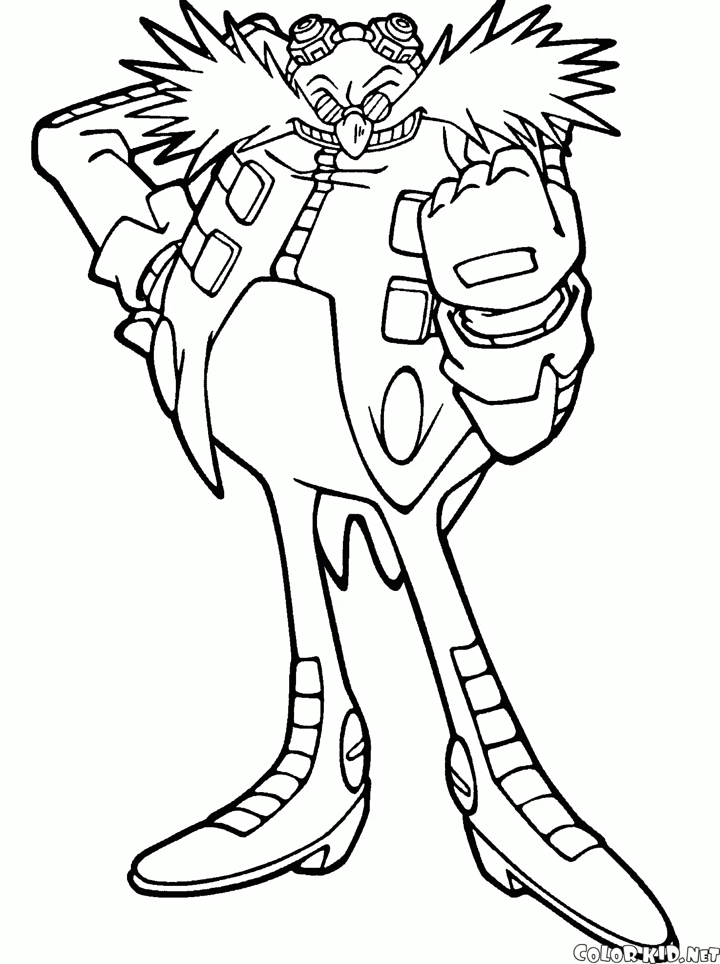 Del Dr Eggman Para Colorear 1