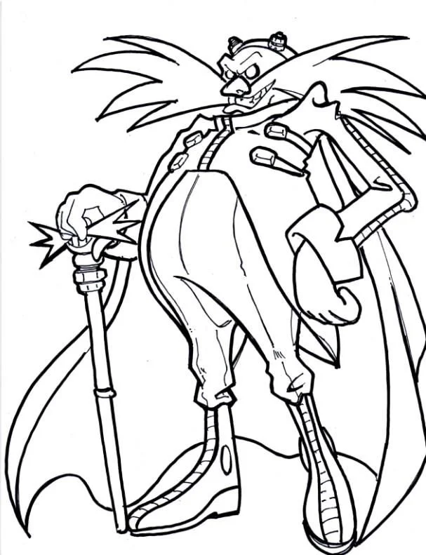 Del Dr Eggman Para Colorear 10