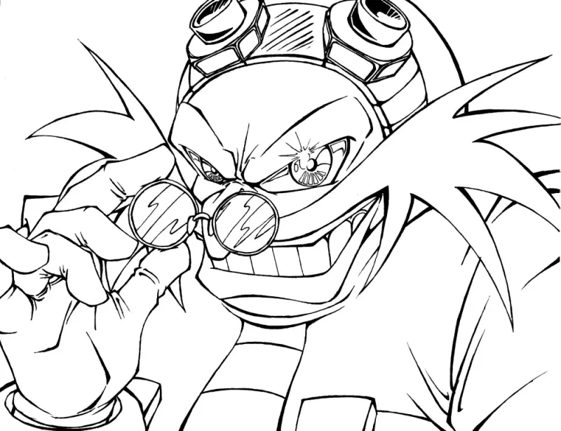 Del Dr Eggman Para Colorear