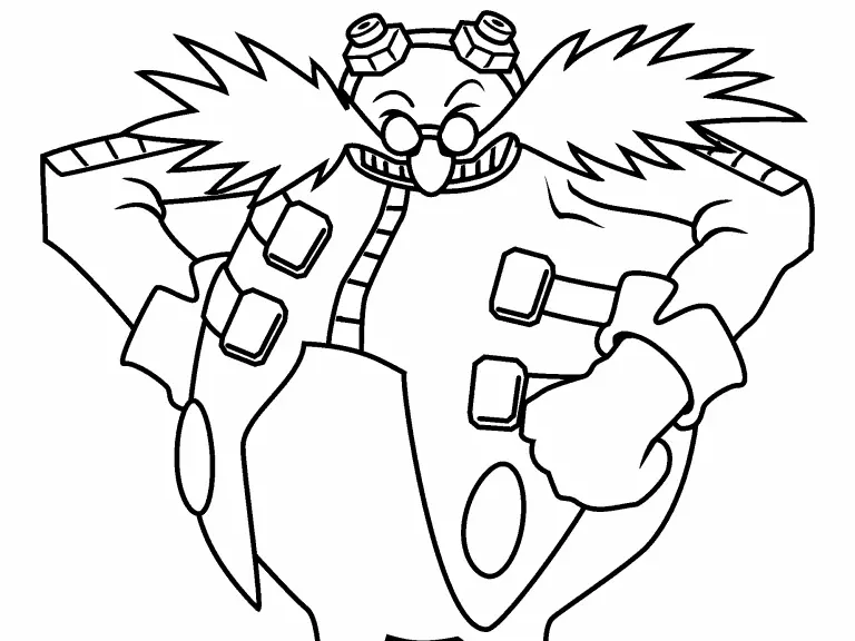 Del Dr Eggman Para Colorear 3