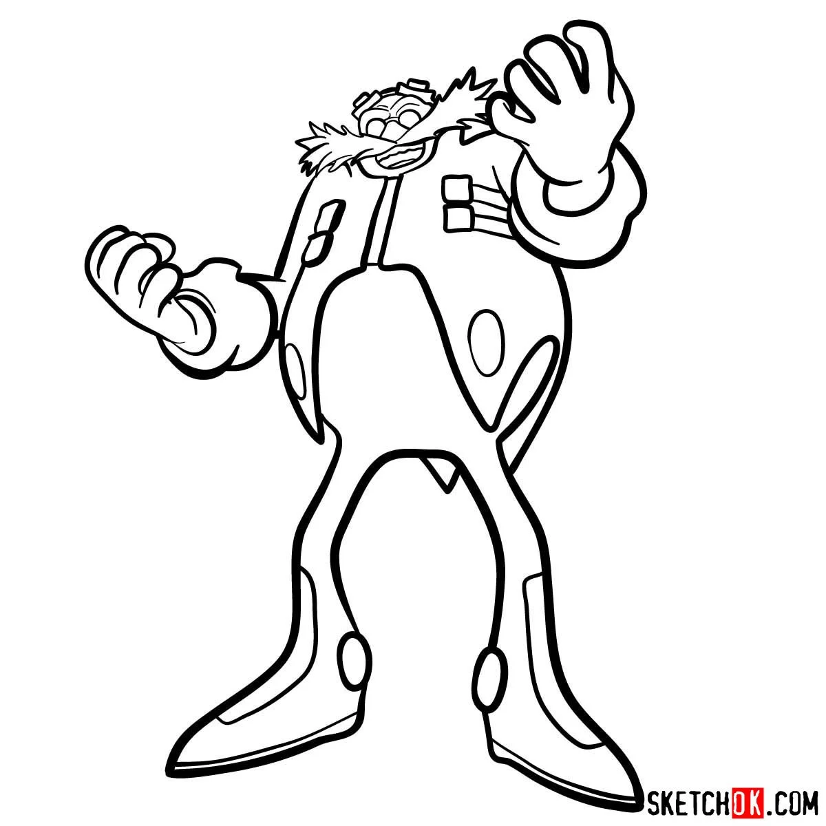 Del Dr Eggman Para Colorear 9