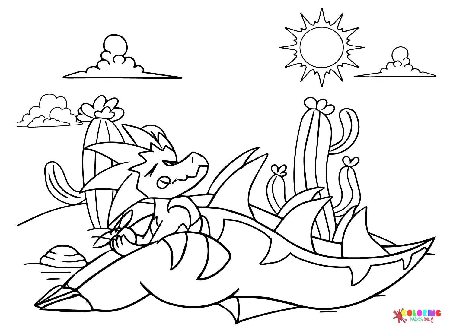 Dracozolt Coloring Pages 15