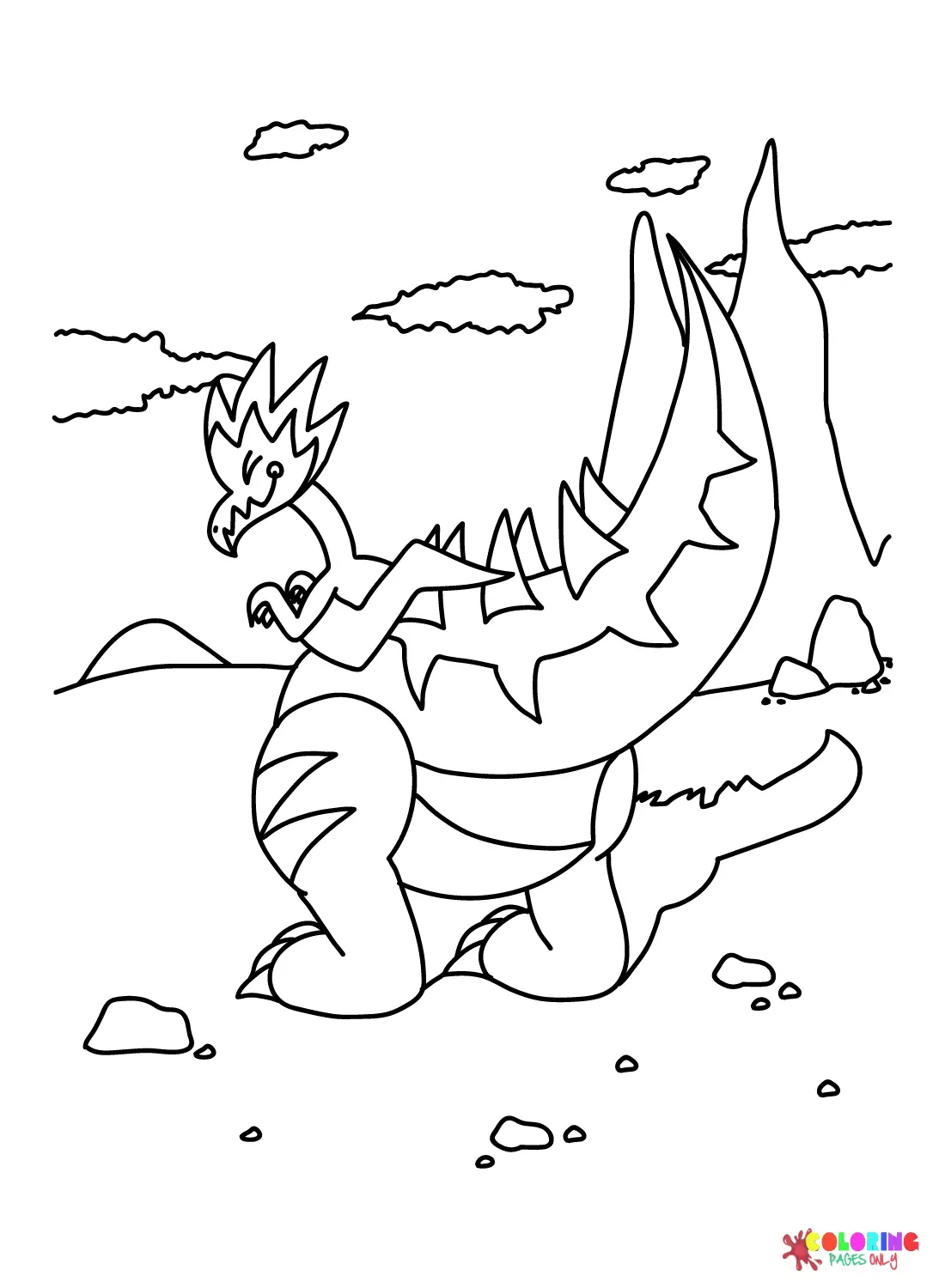 Dracozolt Coloring Pages 16