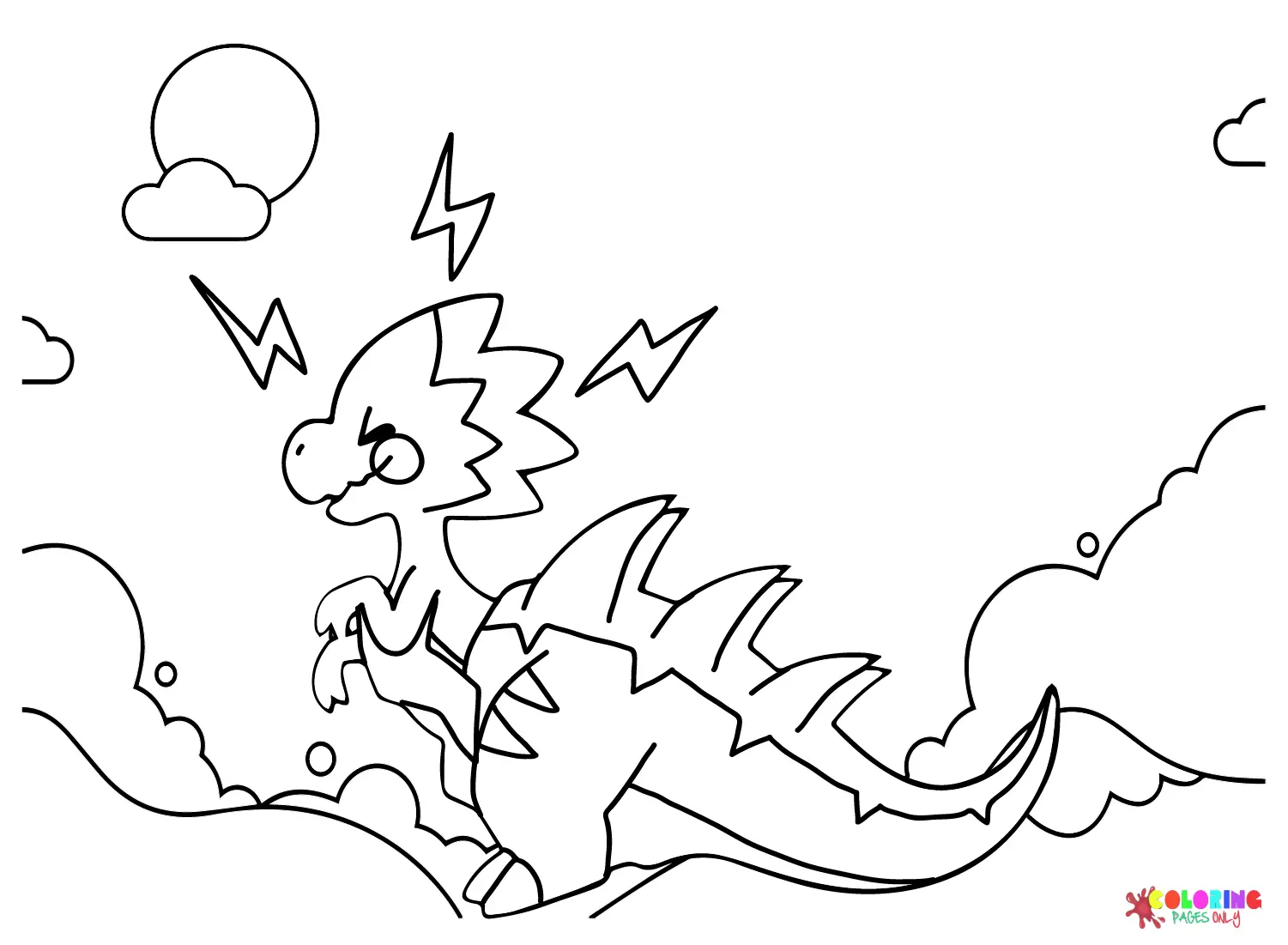 Dracozolt Coloring Pages 17