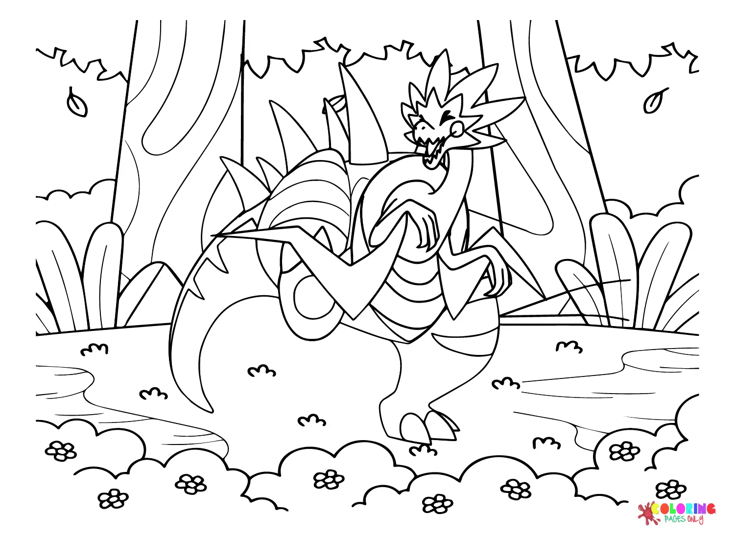 Dracozolt Coloring Pages 19