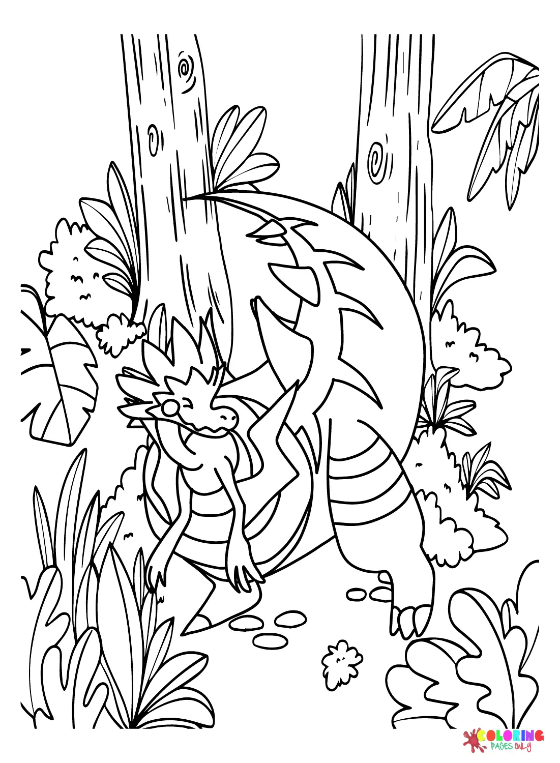 Dracozolt Coloring Pages 4