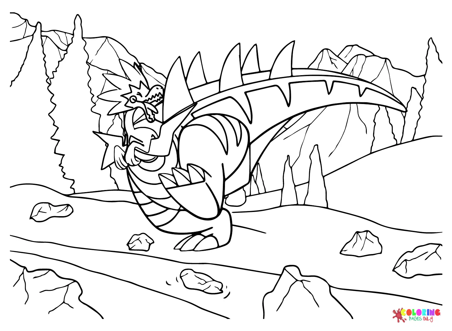 Dracozolt Coloring Pages 5