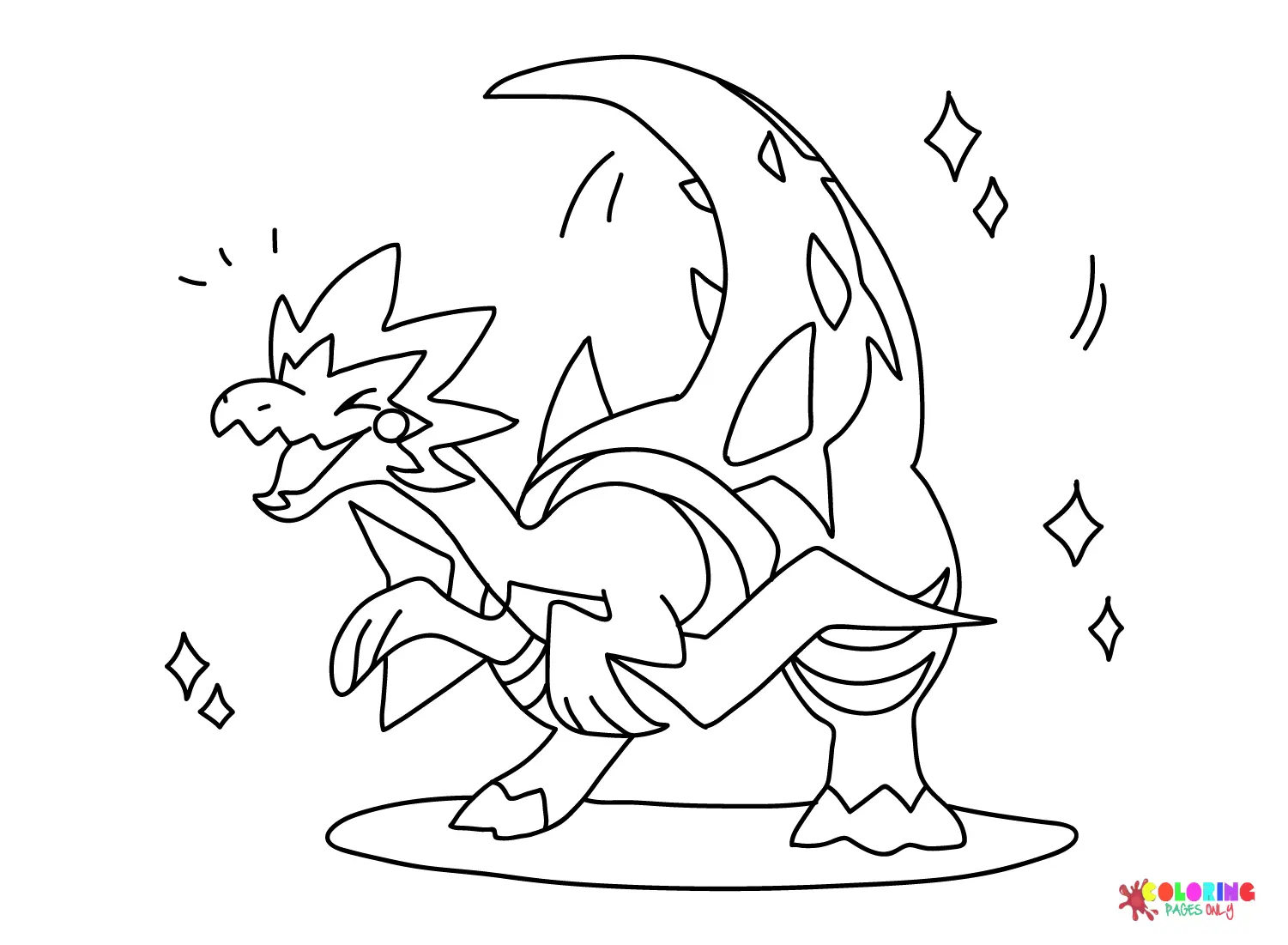 Dracozolt Coloring Pages 6