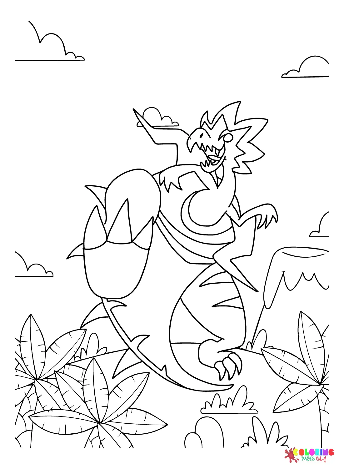 Dracozolt Coloring Pages 7