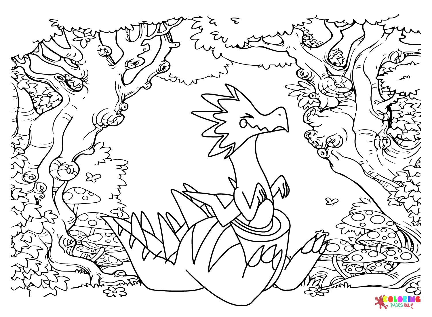 Dracozolt Coloring Pages 8