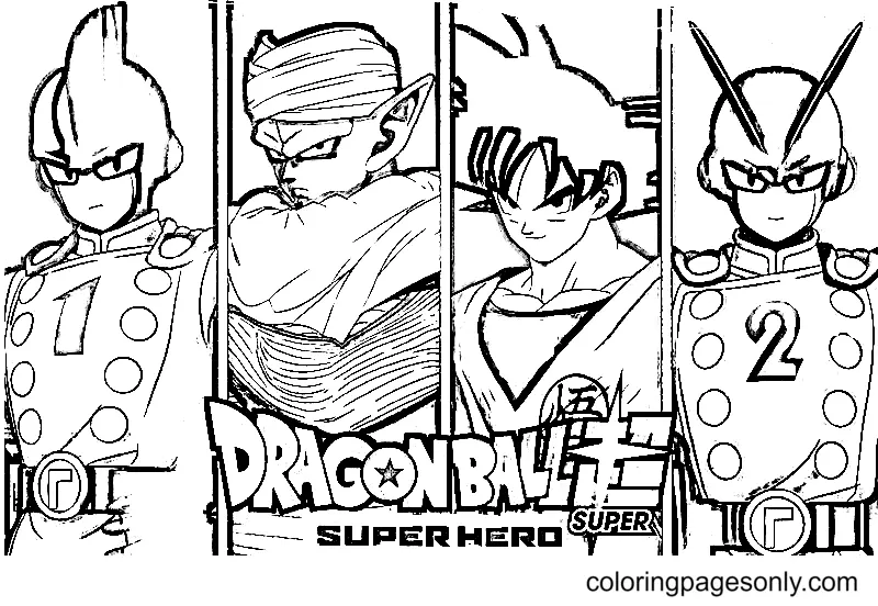 Dragon Ball Super Super Hero Ausmalbilder 5