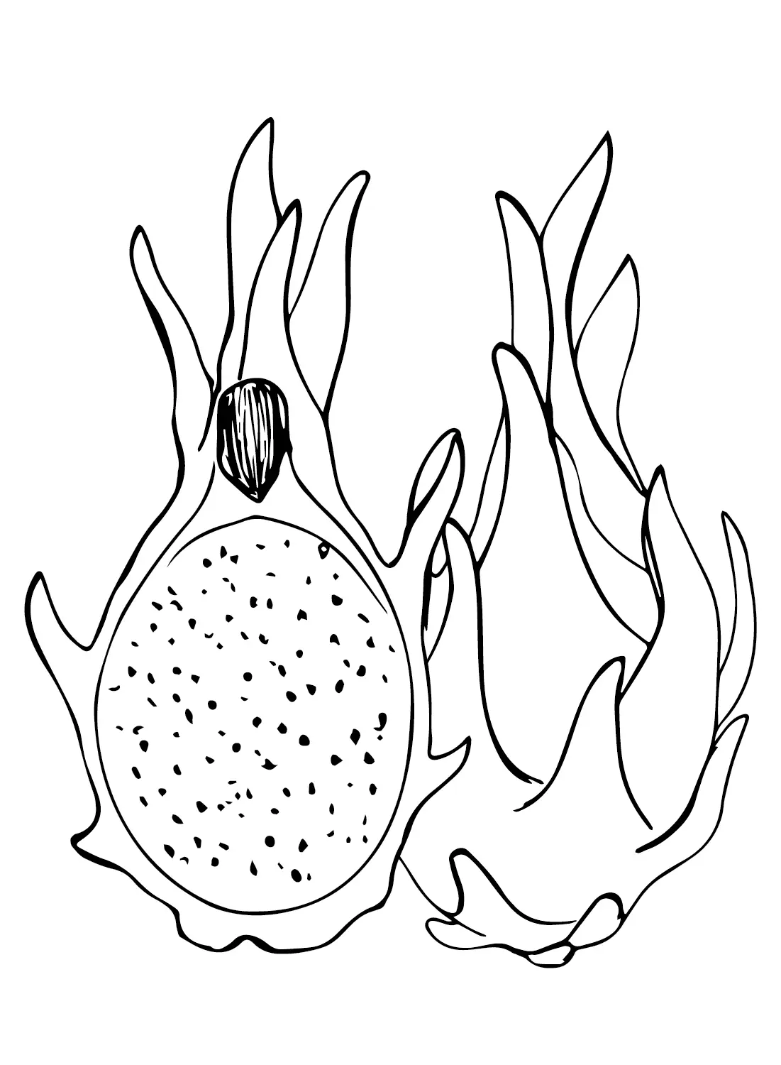 Desenhos de Pitaia Para Colorir 17