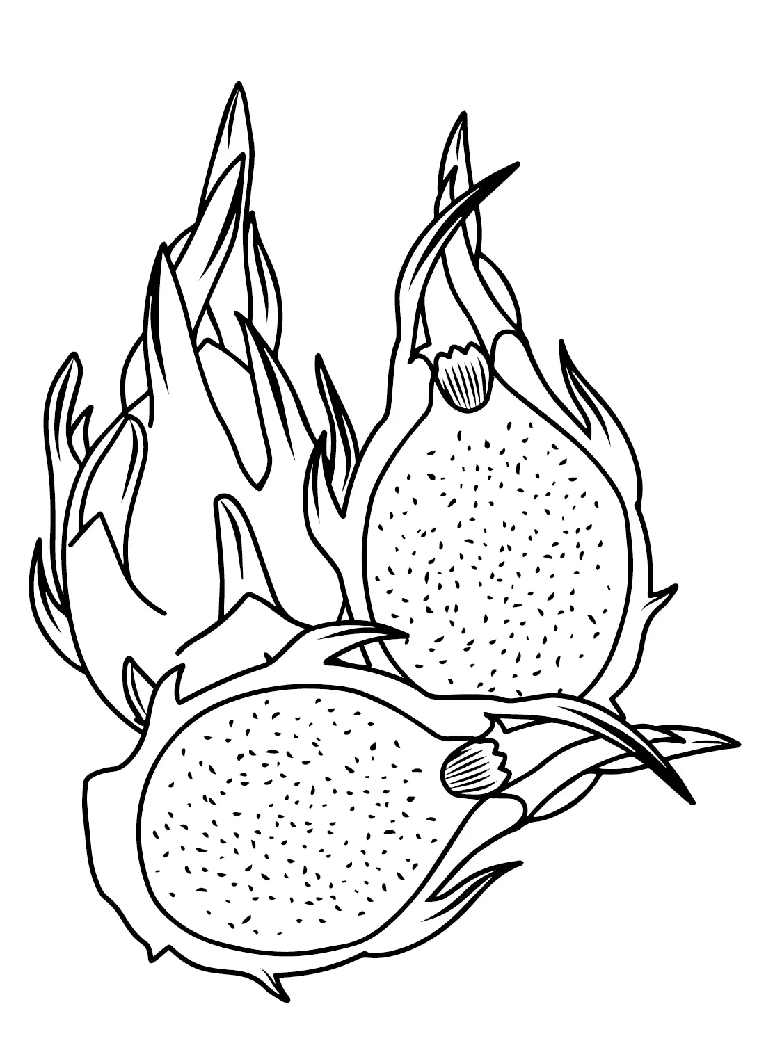 Desenhos de Pitaia Para Colorir 7