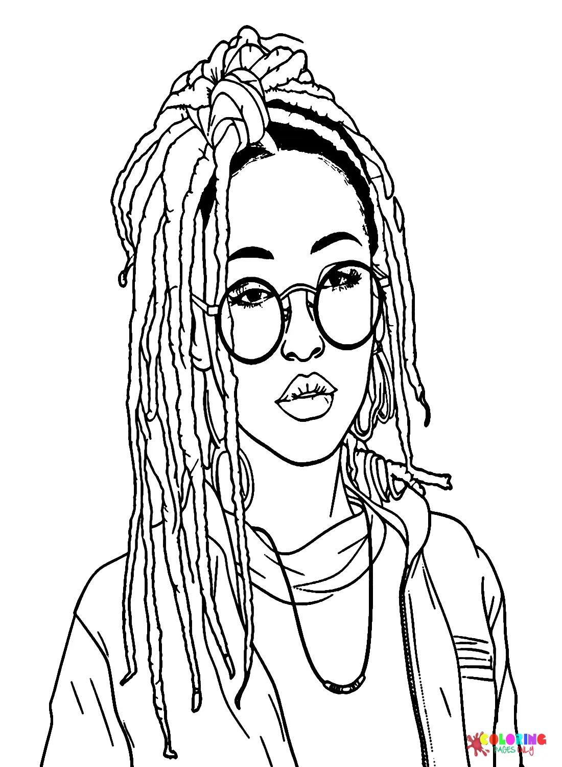 Dreadlocks Para Colorear 1