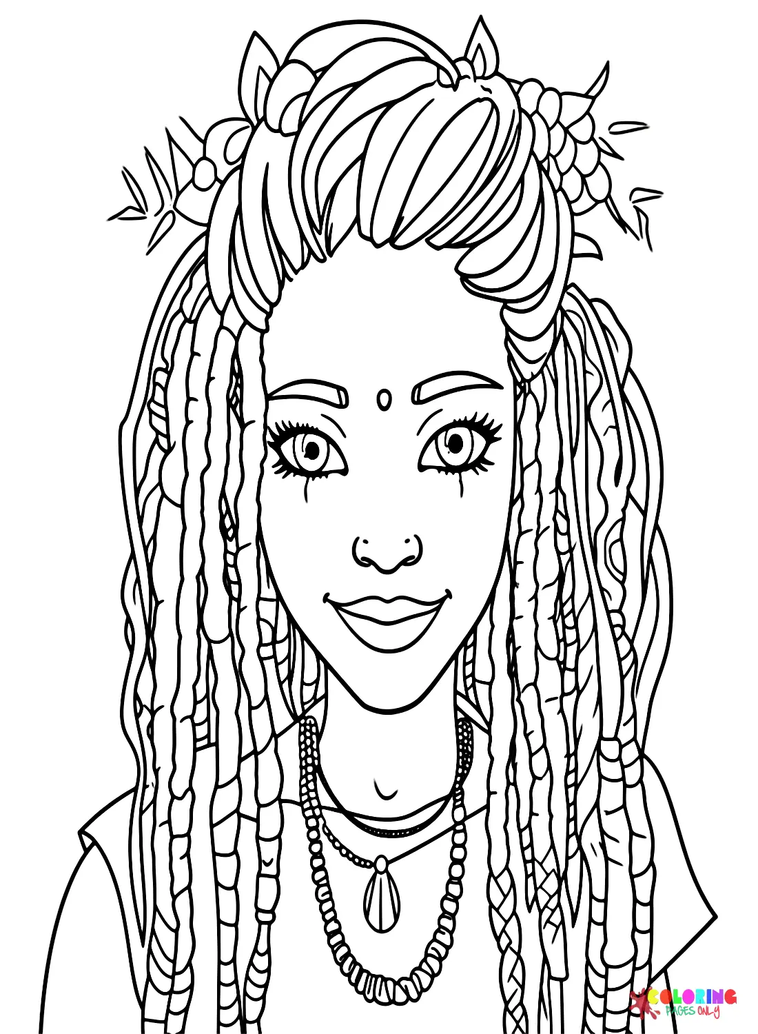 Dreadlocks Para Colorear 18