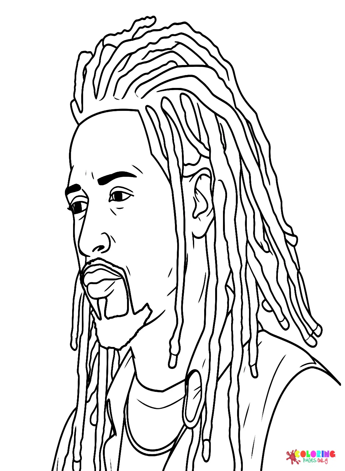 Dreadlocks Para Colorear 22