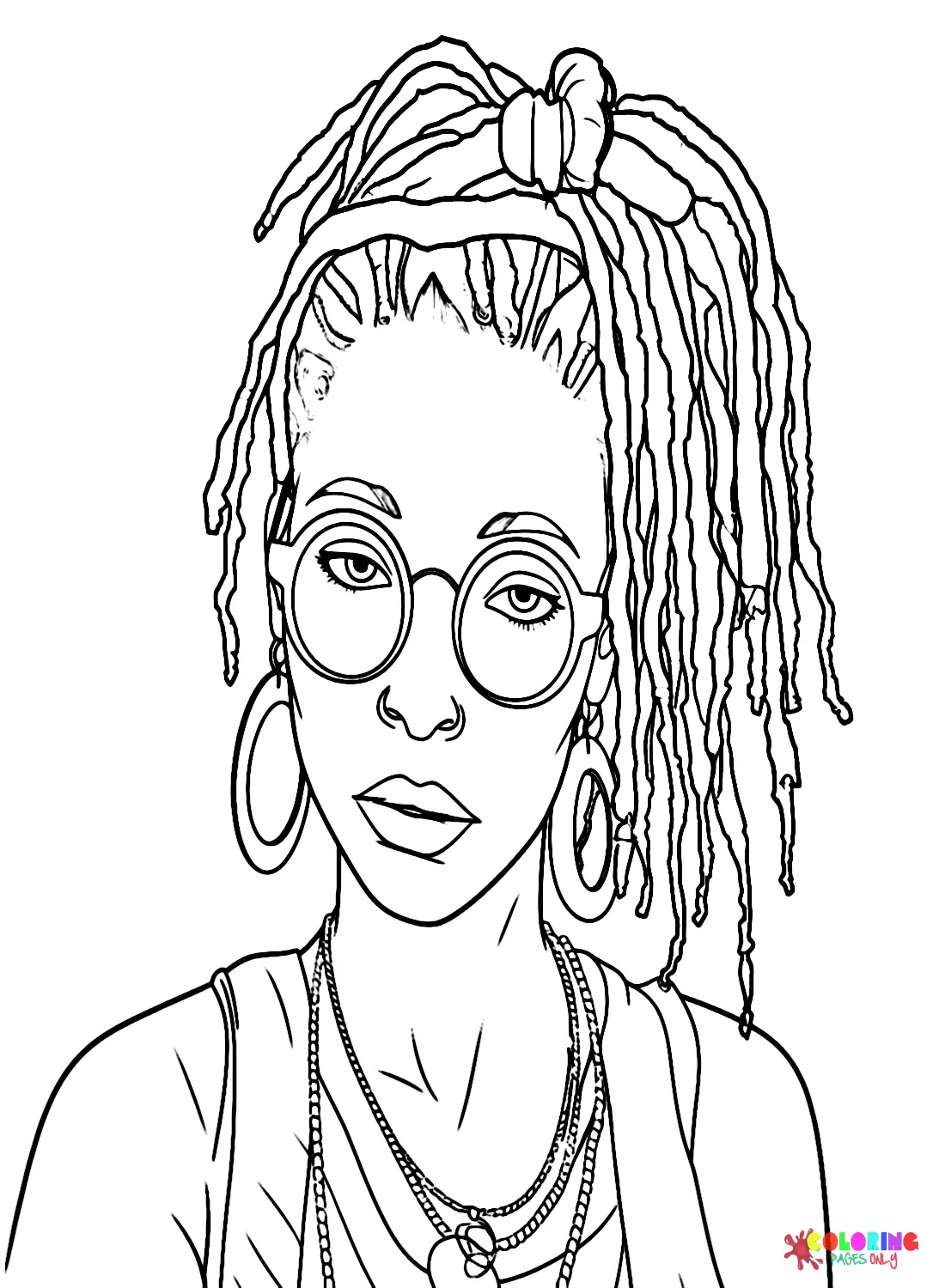 Dreadlocks Para Colorear 4