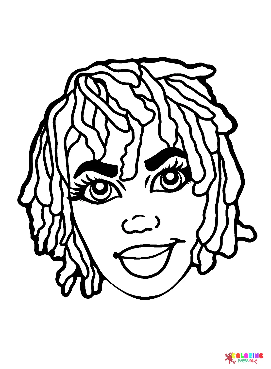 Dreadlocks Para Colorear 5