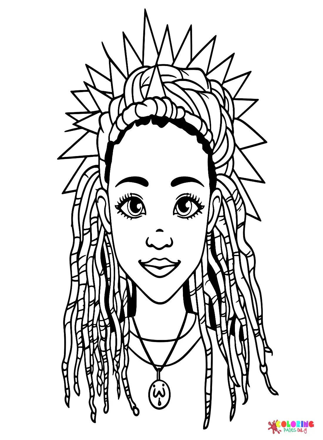 Dreadlocks Para Colorear 6