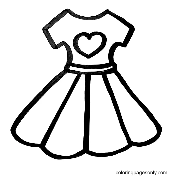 Dress Coloring Pages 16