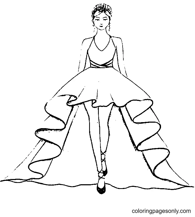 Dress Coloring Pages 22