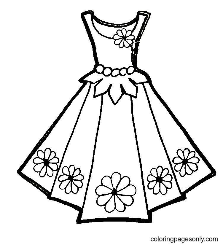 Dress Coloring Pages 23