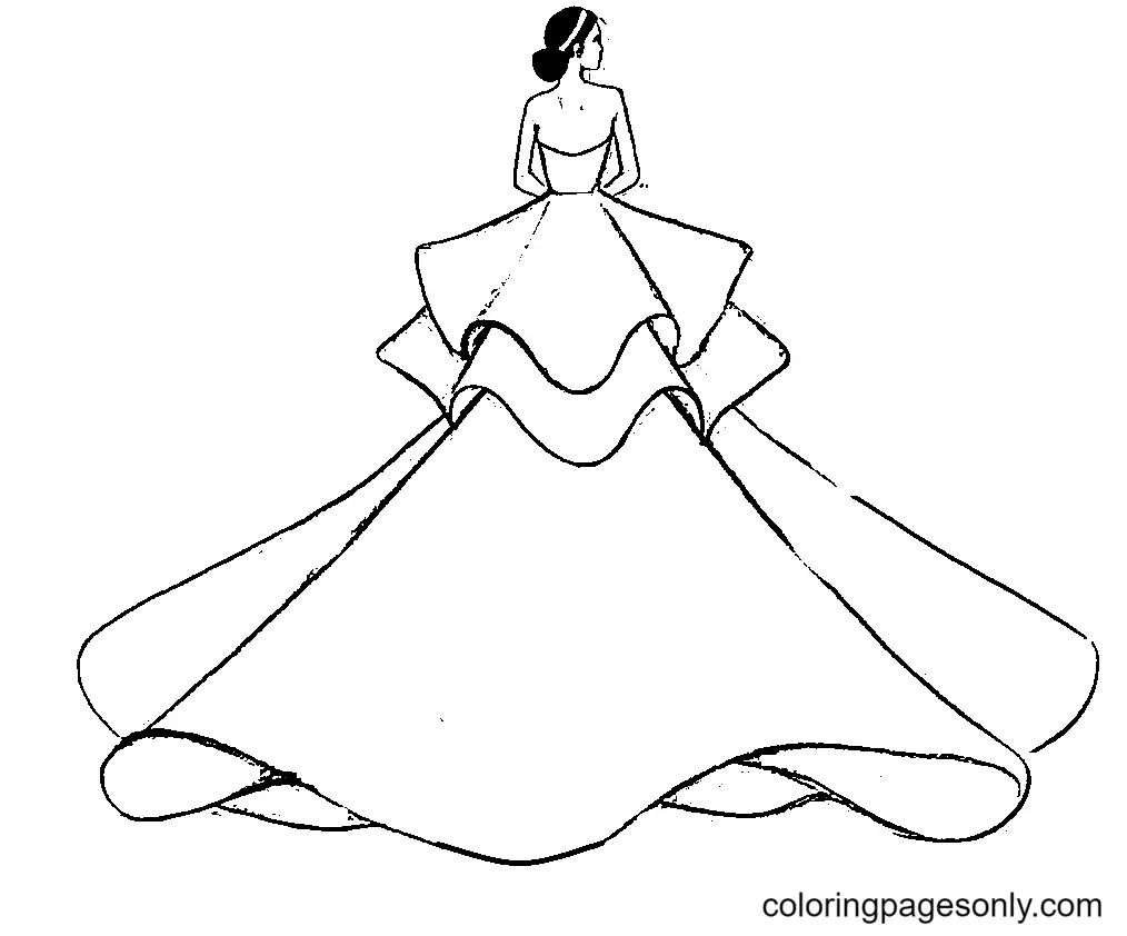 Dress Coloring Pages 25