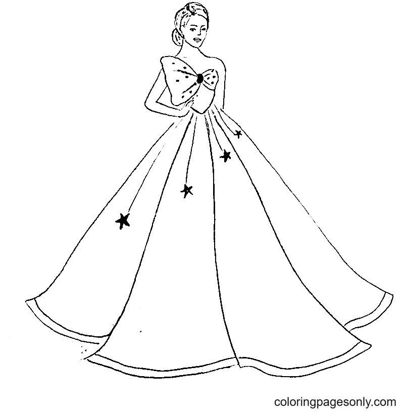 Dress Coloring Pages 28