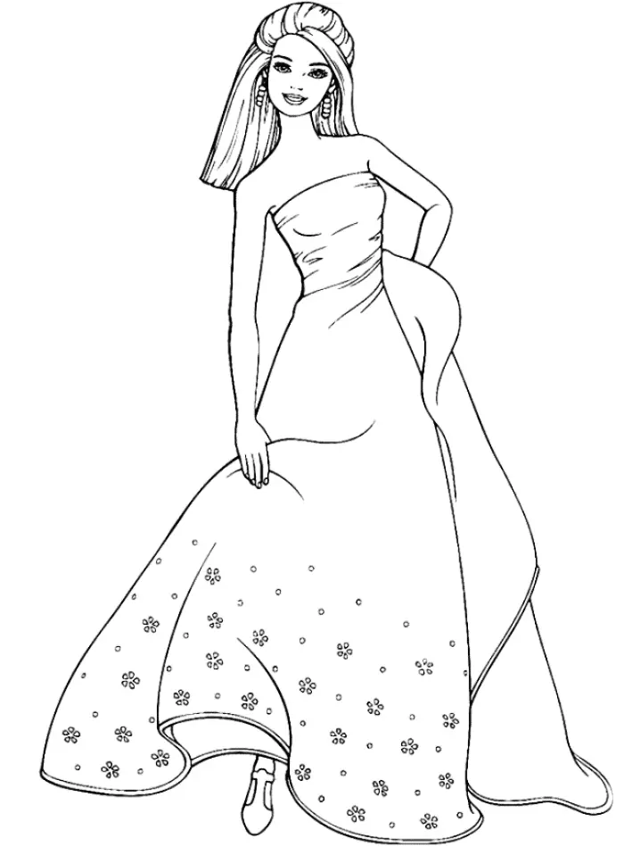 Dress Coloring Pages 30