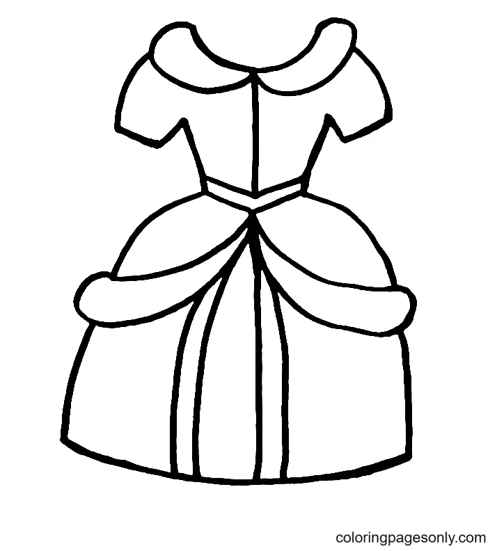 Dress Coloring Pages 34