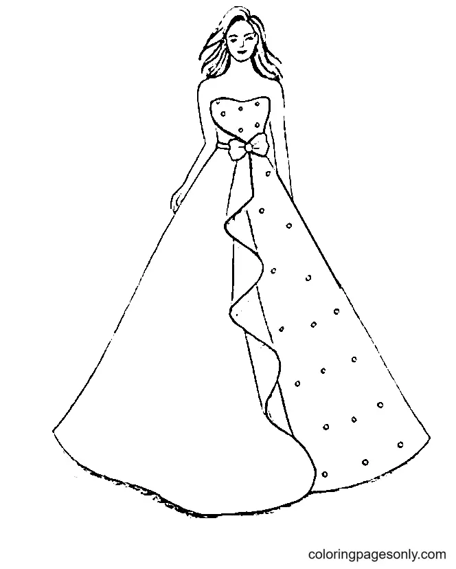 Dress Coloring Pages 35