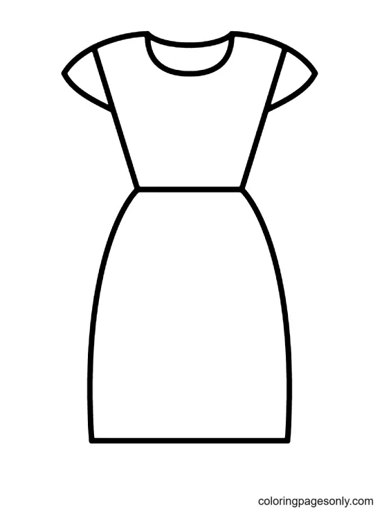 Dress Coloring Pages 43
