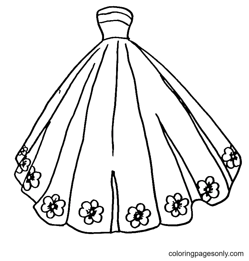 Dress Coloring Pages 45