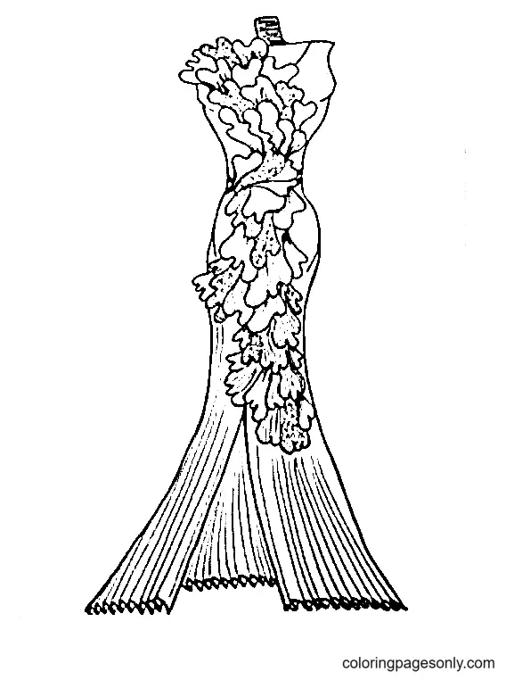 Dress Coloring Pages 47