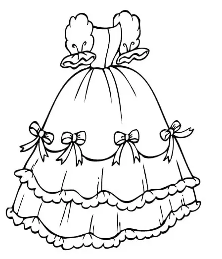 Dress Coloring Pages 54