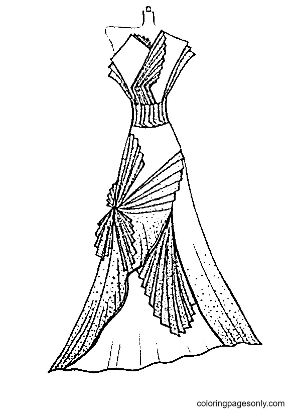 Dress Coloring Pages 55