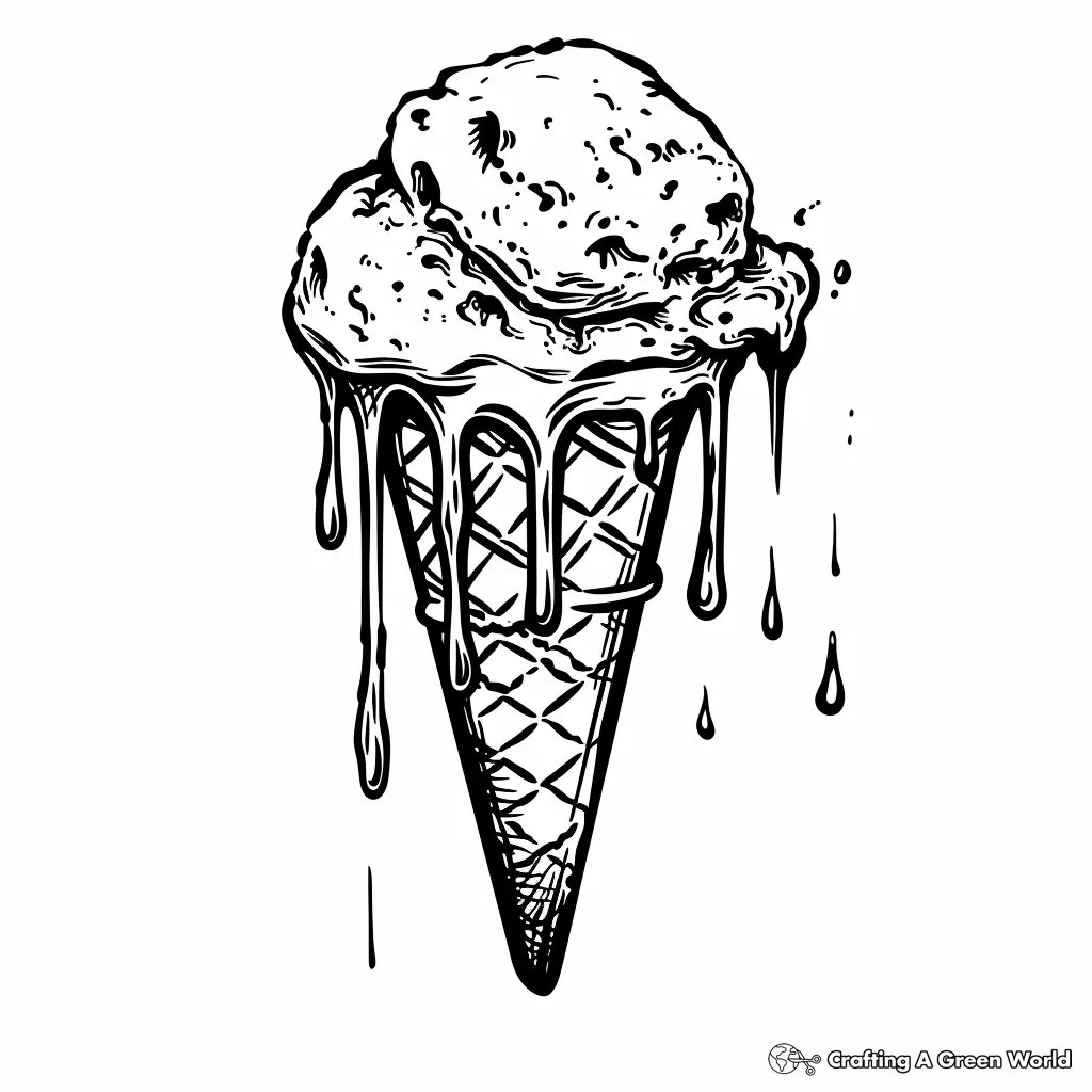 Drip Coloring Pages 1