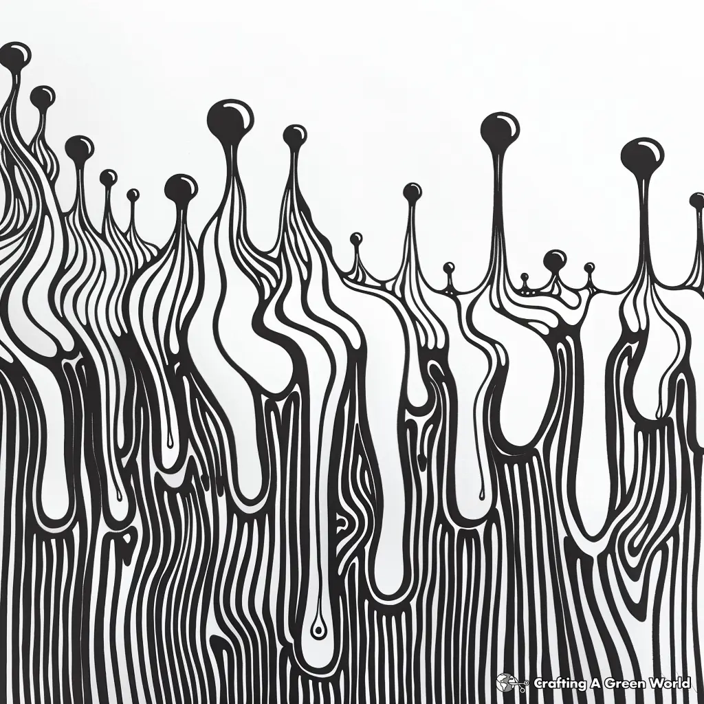 Drip Coloring Pages 8