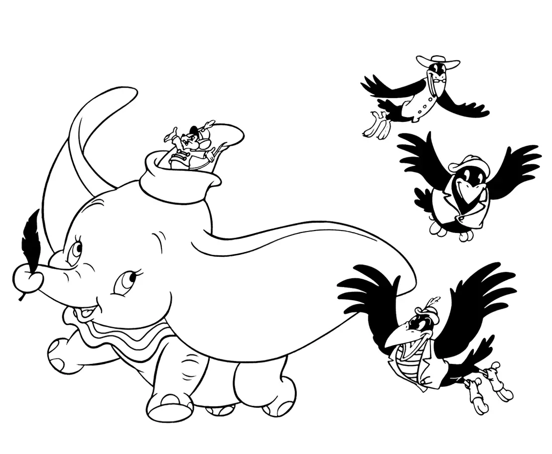 Dumbo Ausmalbilder 12