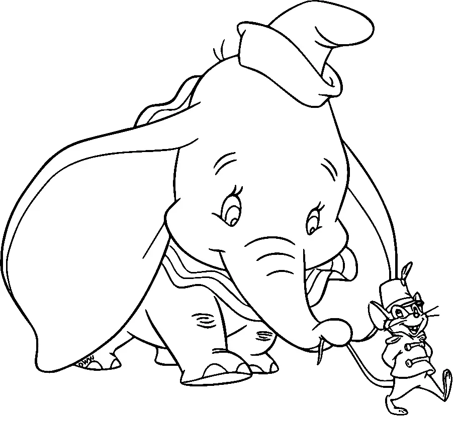 Dumbo Ausmalbilder 22