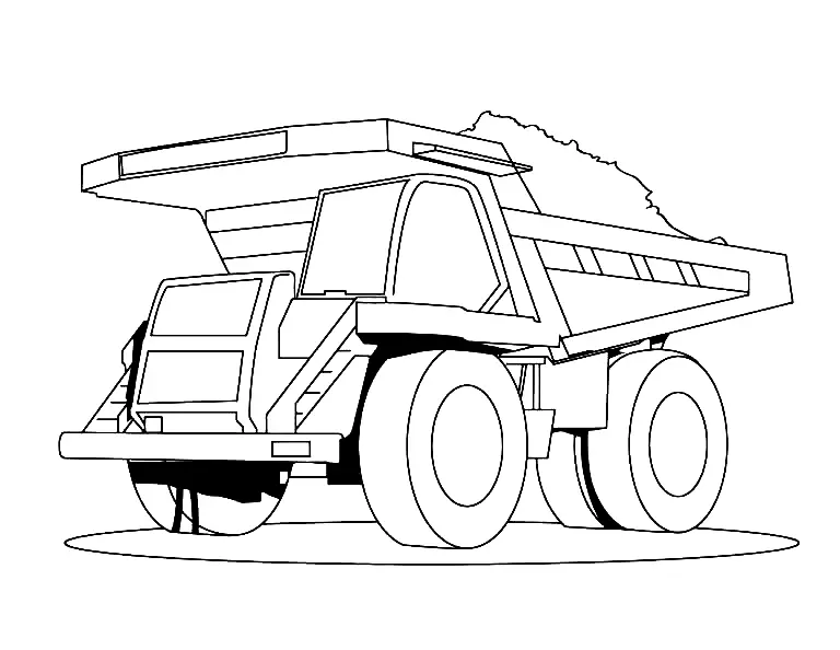 Dump Truck Coloring Pages 22