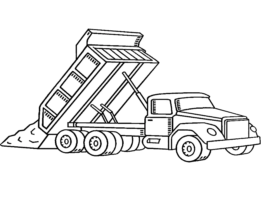 Dump Truck Coloring Pages 24