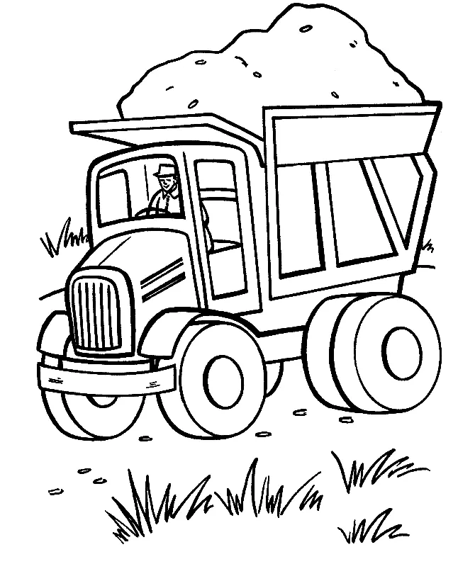 Dump Truck Coloring Pages 25